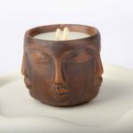 Price and Buy Decorative Wooden Jar Candle, Long-Lasting & Rustic Style with Face Design - Image 5