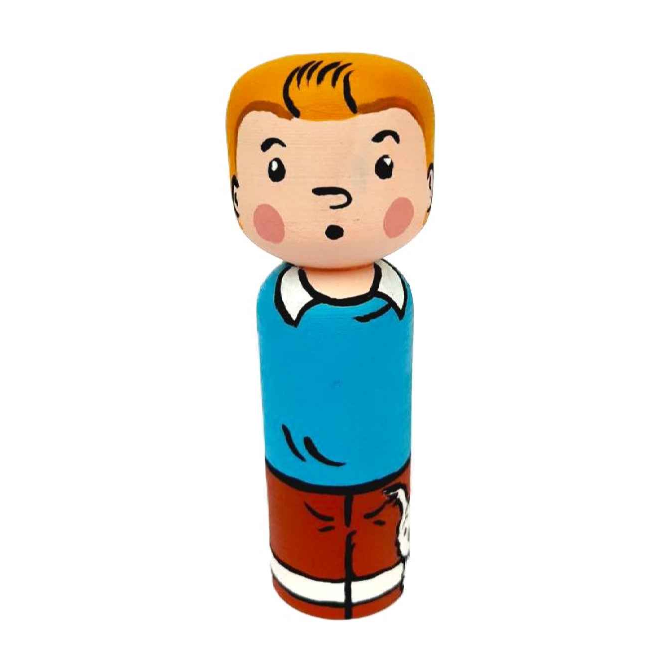 Price and Buy Decorative Wooden Peg Doll: Tintin & Snowy Model