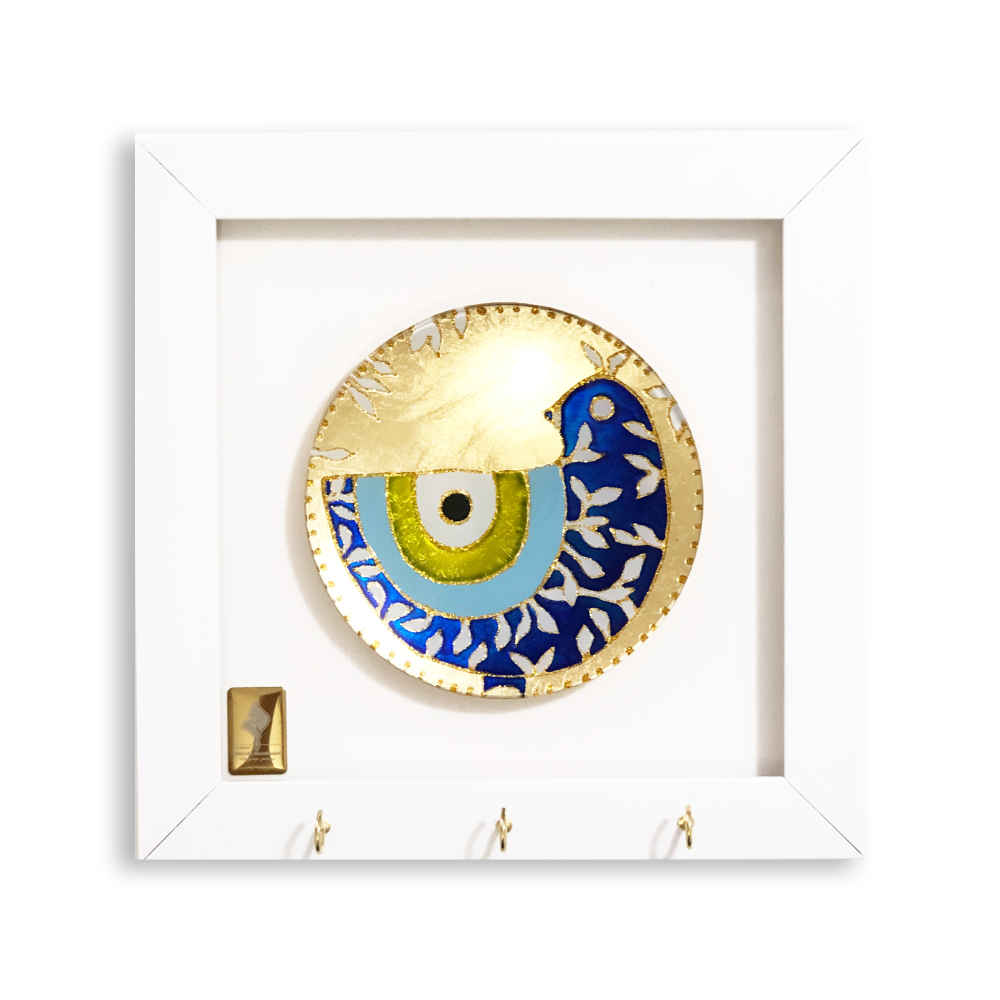 Price and Buy Decorative Wooden Wall Key Holder with the Deign Cheshm Nazar CN45