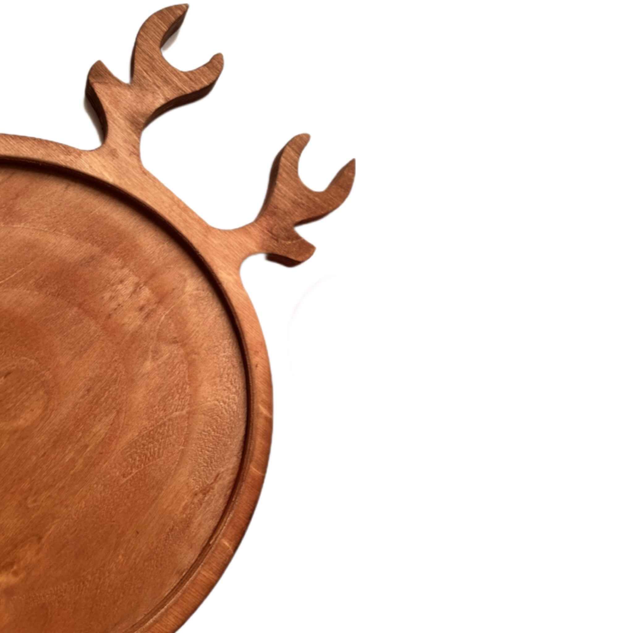 Price and Buy Deer Antlers Design – Wooden Serving Tray Model Venus - Image 3