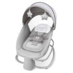 Price and Buy Deluxe 4-in-1 Electric Baby Cradle – Adjustable Swing Speeds & Smart Connectivity – Safety Harness & Canopy
