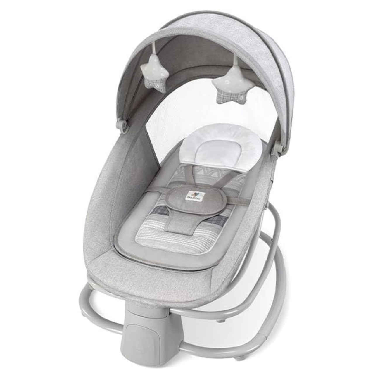 Price and Buy Deluxe 4-in-1 Electric Baby Cradle – Adjustable Swing Speeds & Smart Connectivity – Safety Harness & Canopy_69038307165b6.jpeg Price and Buy Deluxe 4-in-1 Electric Baby Cradle – Adjustable Swing Speeds & Smart Connectivity – Safety Harness & Canopy - Image 1