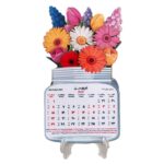 Price and Buy Desk Calendar for the Year 1404 with Stand – Flower Design