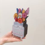 Price and Buy Desk Calendar for the Year 1404 with Stand – Flower Design - Image 5