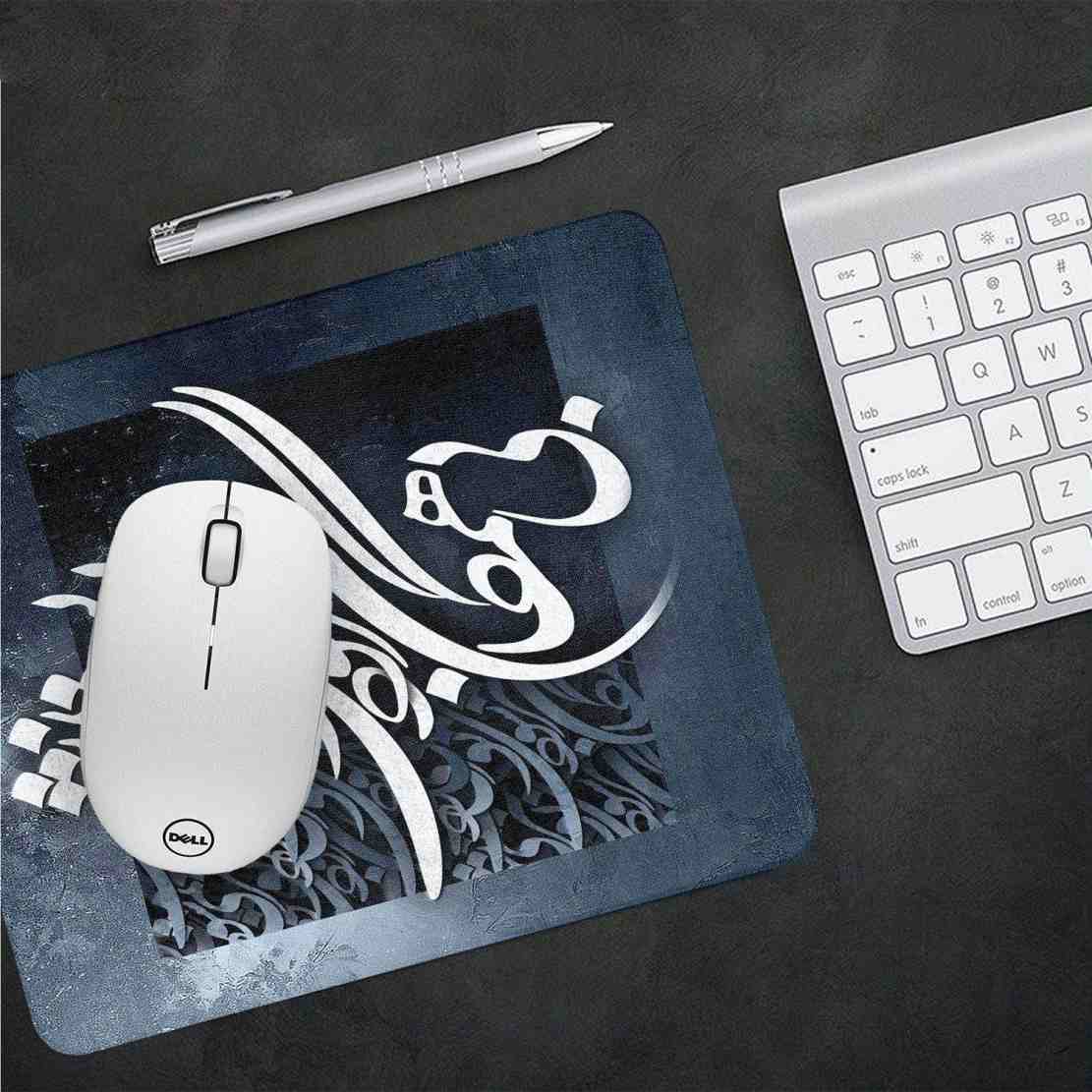 Price and Buy Desk Mouse Pad Artisanal Persian Calligraphy Pattern Black - Image 3