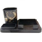 Price and Buy Desk Organizer Accessory for Office with Marble Design