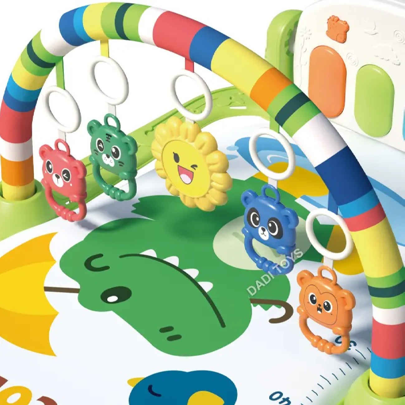 Price and Buy Dinosaur Play Mat with Umbrella Arch – Interactive Baby Activity Gym_690384b64b7e2.jpeg Price and Buy Dinosaur Play Mat with Umbrella Arch – Interactive Baby Activity Gym - Image 5