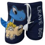 Price and Buy Dinosaur Print Swimwear for Toddlers – Great for Lovely Kids in Navy Blue - Image 3