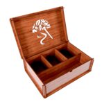 Price and Buy Divided Tea Box Organizer – Practical and Rustic - Image 3