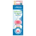 Price and Buy Dr. Brown’s Baby Bottle  – Pink with Anti-Colic Vent System & Juice Spout – 270ml - Image 3