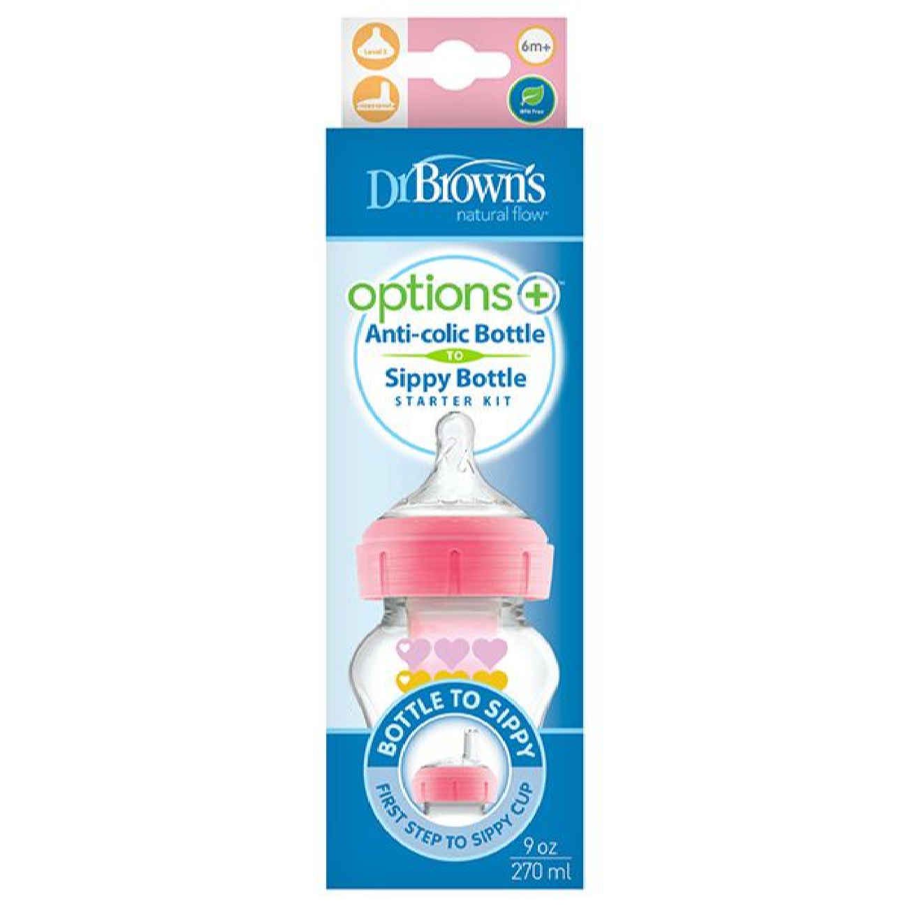 Price and Buy Dr. Brown’s Baby Bottle  – Pink with Anti-Colic Vent System & Juice Spout – 270ml_690387af09070.jpeg Price and Buy Dr. Brown’s Baby Bottle  – Pink with Anti-Colic Vent System & Juice Spout – 270ml - Image 3