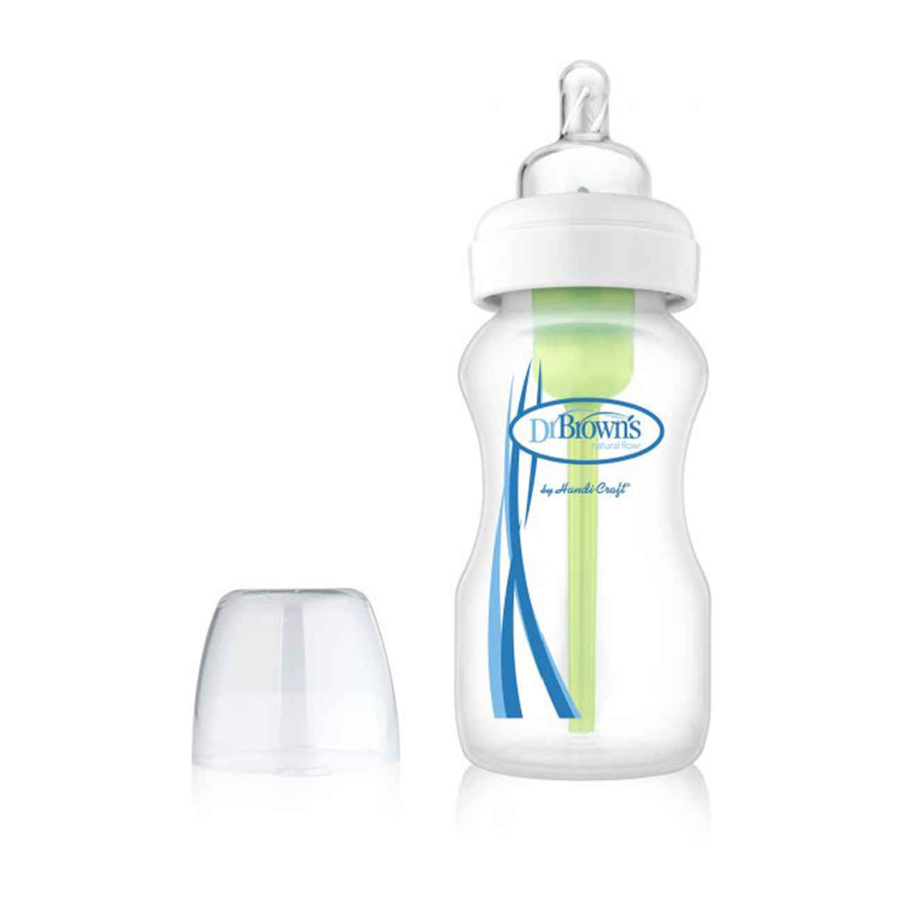 Price and Buy Dr. Brown’s Baby Feeding Bottle –  Durable Glass with Anti-Colic Design – 270 ml_69038741402f2.jpeg Price and Buy Dr. Brown’s Baby Feeding Bottle –  Durable Glass with Anti-Colic Design – 270 ml - Image 1