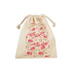 Price and Buy Drawstring Cotton Storage Bag – Perfect for Organizing with Pink Flower Design - Image 3