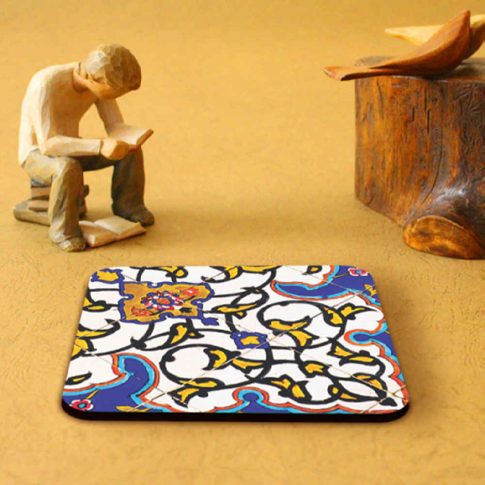 Price and Buy Drink Coaster Set & Holder With Persian Inspired Artistic Design Bita - Image 3