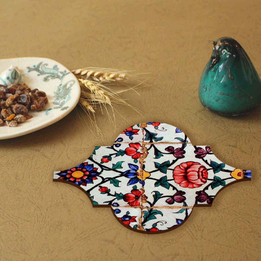 Price and Buy Drink Coaster Set & Holder With Persian Inspired Artistic Design Negar - Image 3
