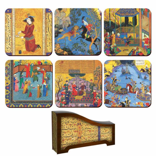 Price and Buy Drink Coaster Set & Holder With Persian Inspired Artistic Design Shahnameh_68fc467924f15.jpeg Price and Buy Drink Coaster Set & Holder With Persian Inspired Artistic Design Shahnameh
