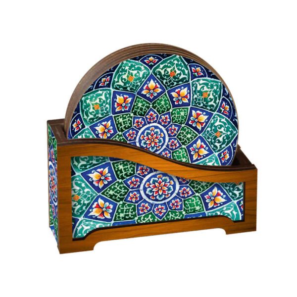 Price and Buy Drink Coaster Set & Holder With Persian Inspired Mandalas Design Pegah_68fc46121b84b.jpeg Price and Buy Drink Coaster Set & Holder With Persian Inspired Mandalas Design Pegah