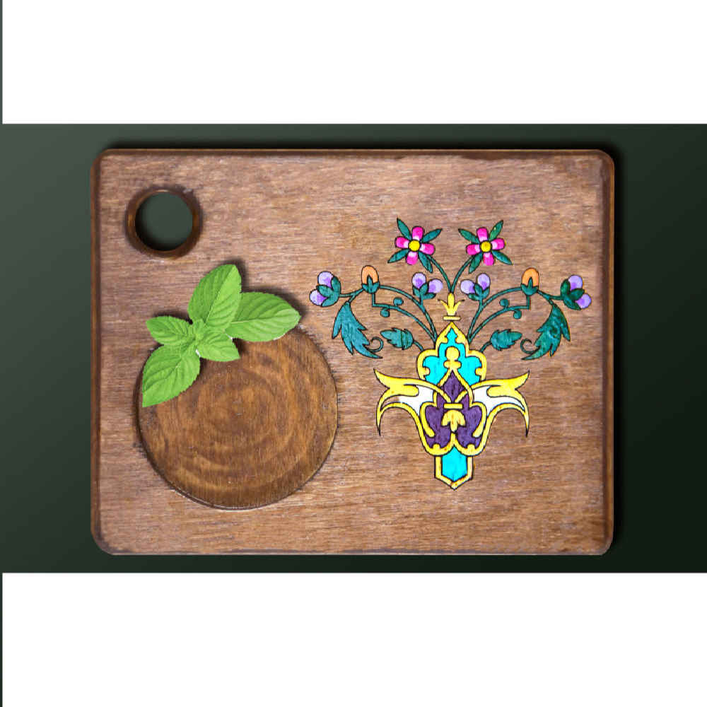 Price and Buy Drink Coaster Set With Persian Inspired Artistic Design Chichak - Image 3