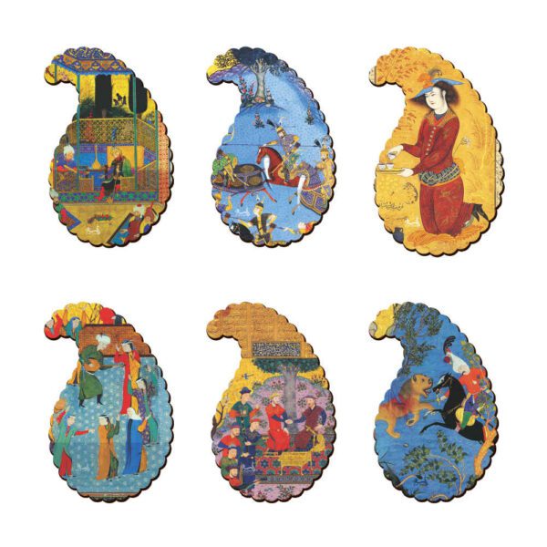 Price and Buy Drink Coaster Set With Persian Inspired Artistic Design Ghajar_68fc4683309a7.jpeg Price and Buy Drink Coaster Set With Persian Inspired Artistic Design Ghajar