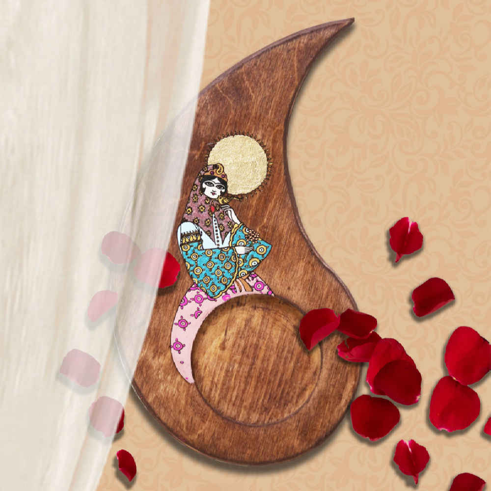 Price and Buy Drink Coaster Set With Persian Inspired Artistic Design Khatoon - Image 3