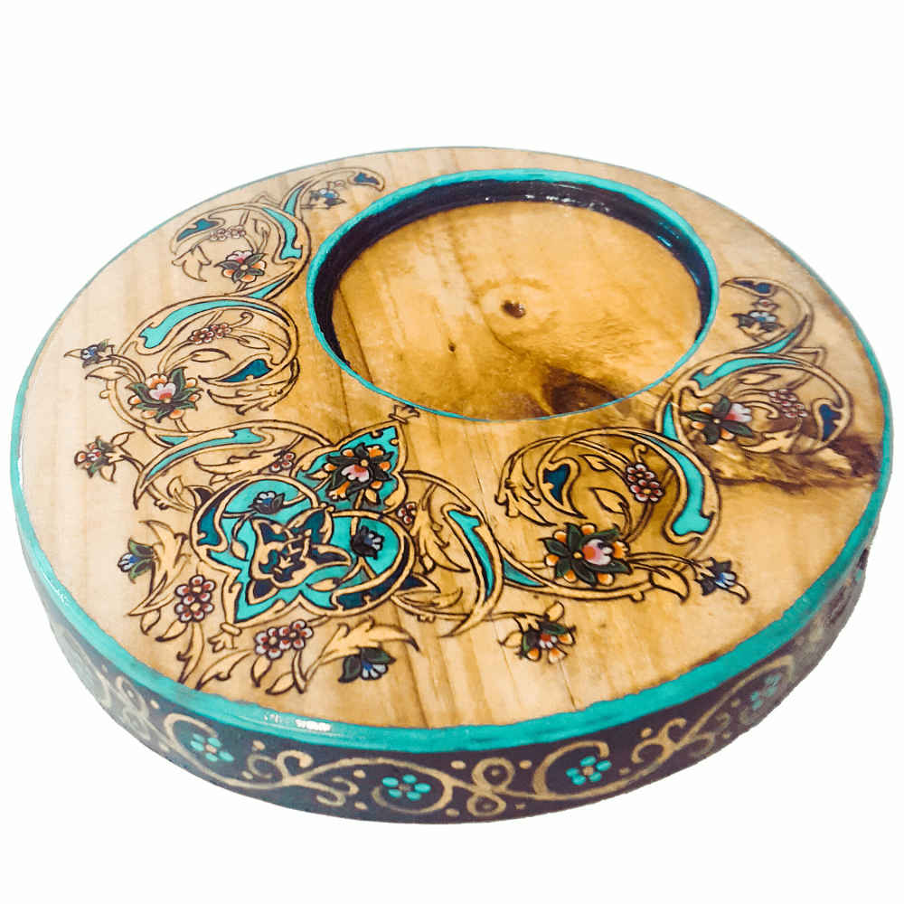 Price and Buy Drink Coaster Set With Persian Inspired Artistic Design Tazhib