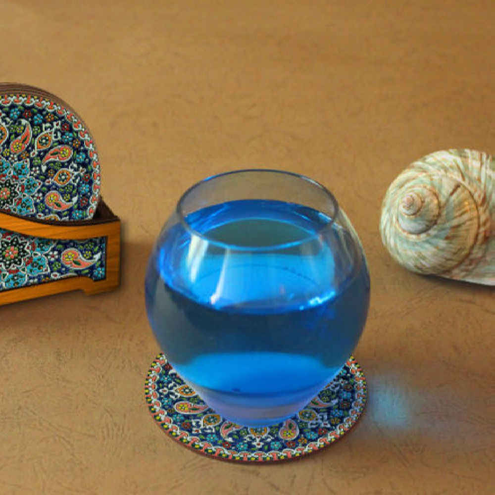 Price and Buy Drink Coaster Set With Persian Inspired Mandalas Design Luxino - Image 3