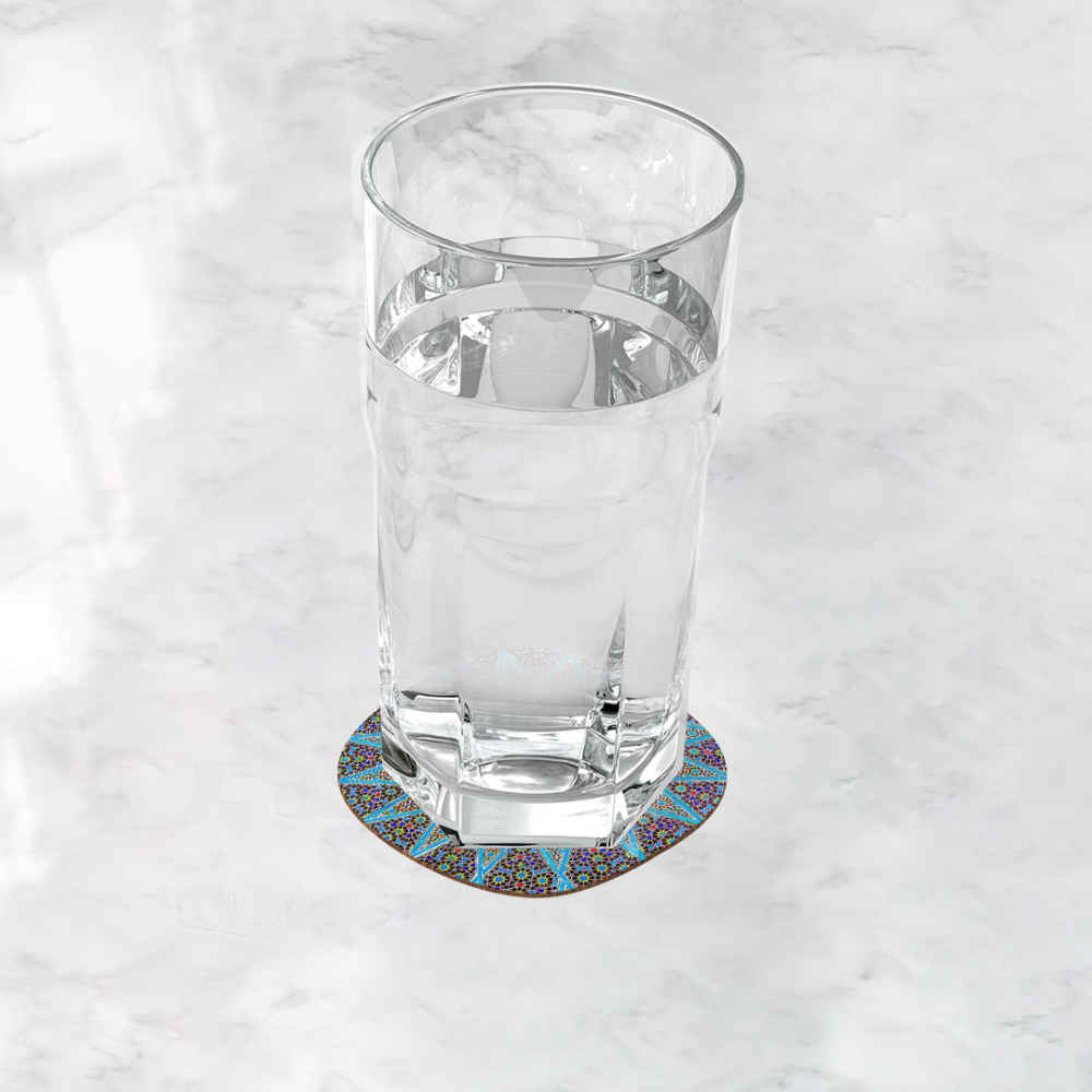 Price and Buy Drink Coaster Set With Persian Inspired Mandalas Design - Image 3
