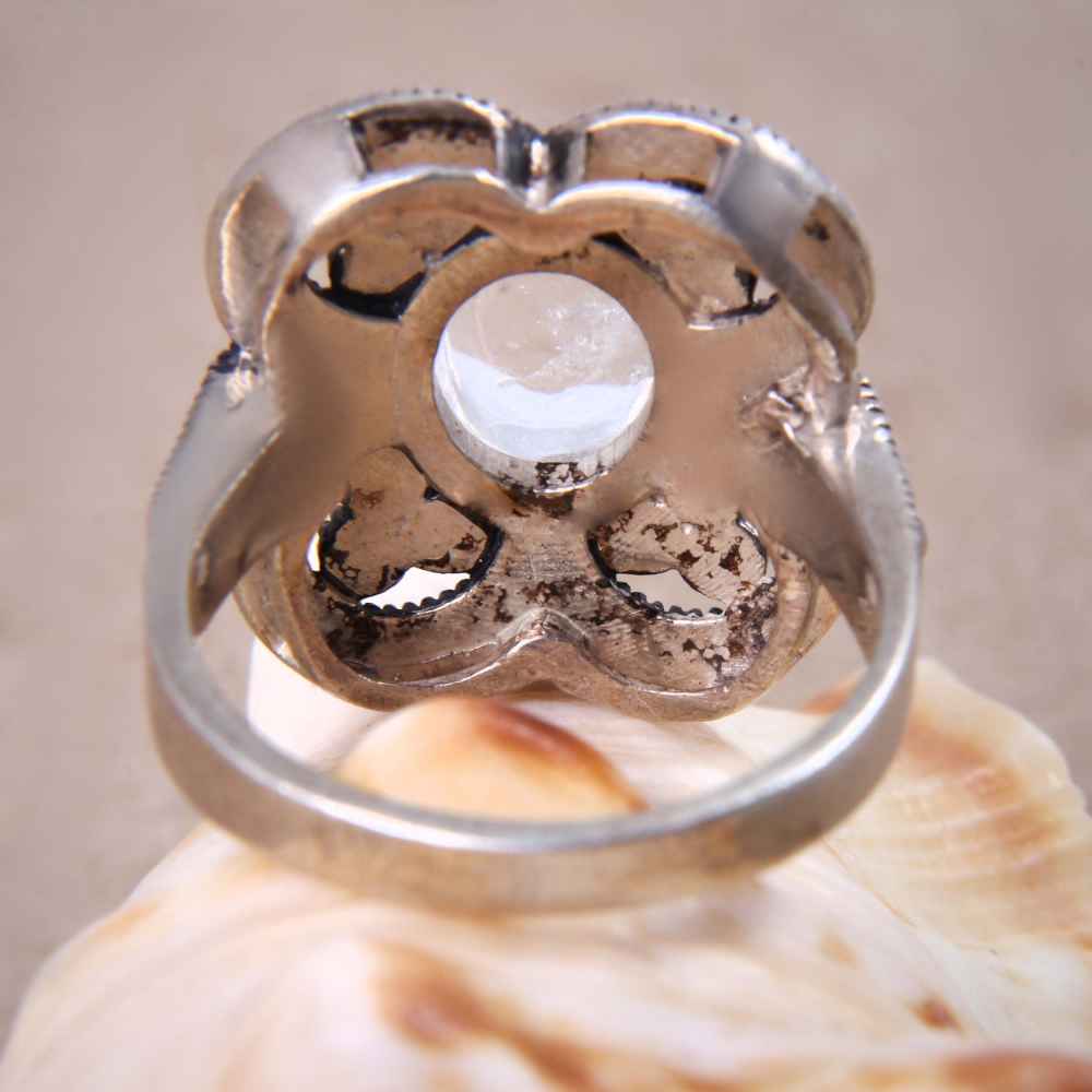 Price and Buy Dur-e Najaf Silver Ring For Women Artisan Yeganeh - Image 4