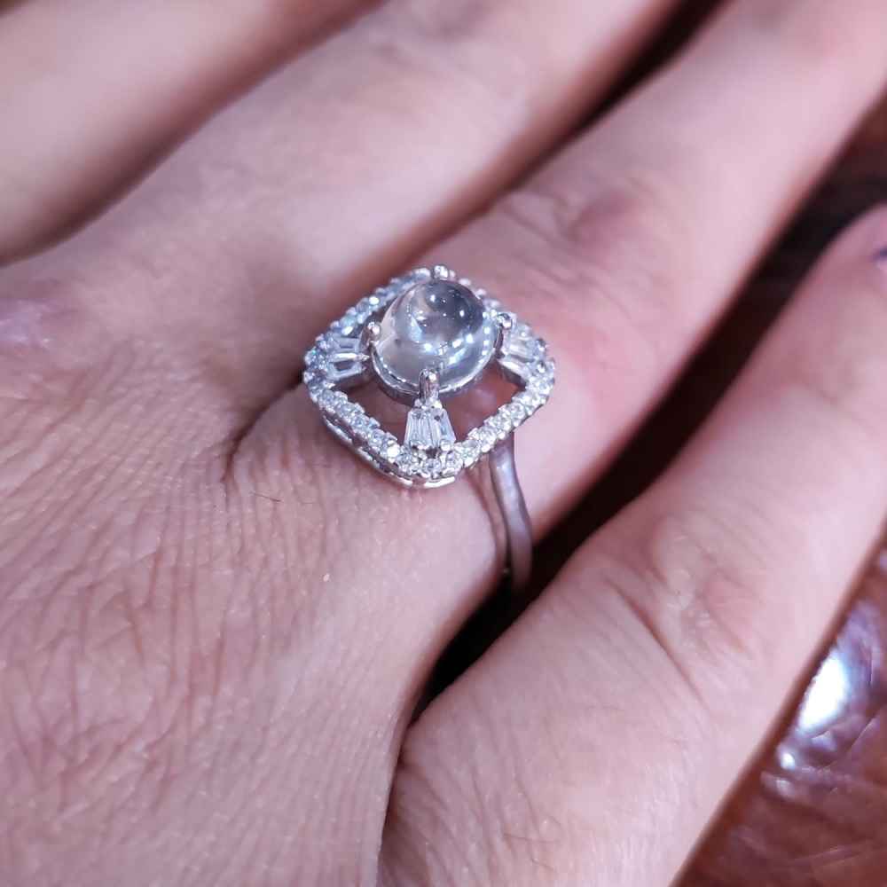 Price and Buy Dur-e Najaf Silver Ring For Women Engagement Bliss Leili - Image 4
