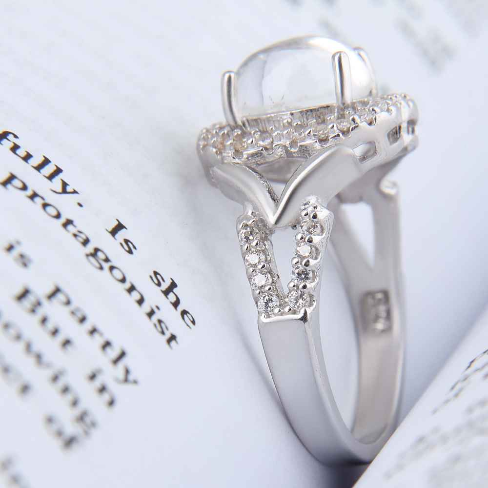 Price and Buy Dur-e Najaf Silver Ring For Women Engagement Bliss Reyhan - Image 3
