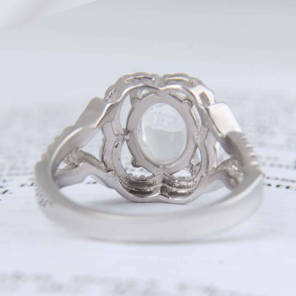 Price and Buy Dur-e Najaf Silver Ring For Women Engagement Bliss Reyhan - Image 4