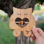 Price and Buy Eco-Friendly Wooden Owl Rattle – Perfect for Sensory Play