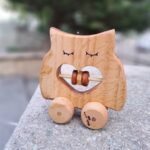 Price and Buy Eco-Friendly Wooden Owl Rattle – Perfect for Sensory Play - Image 3