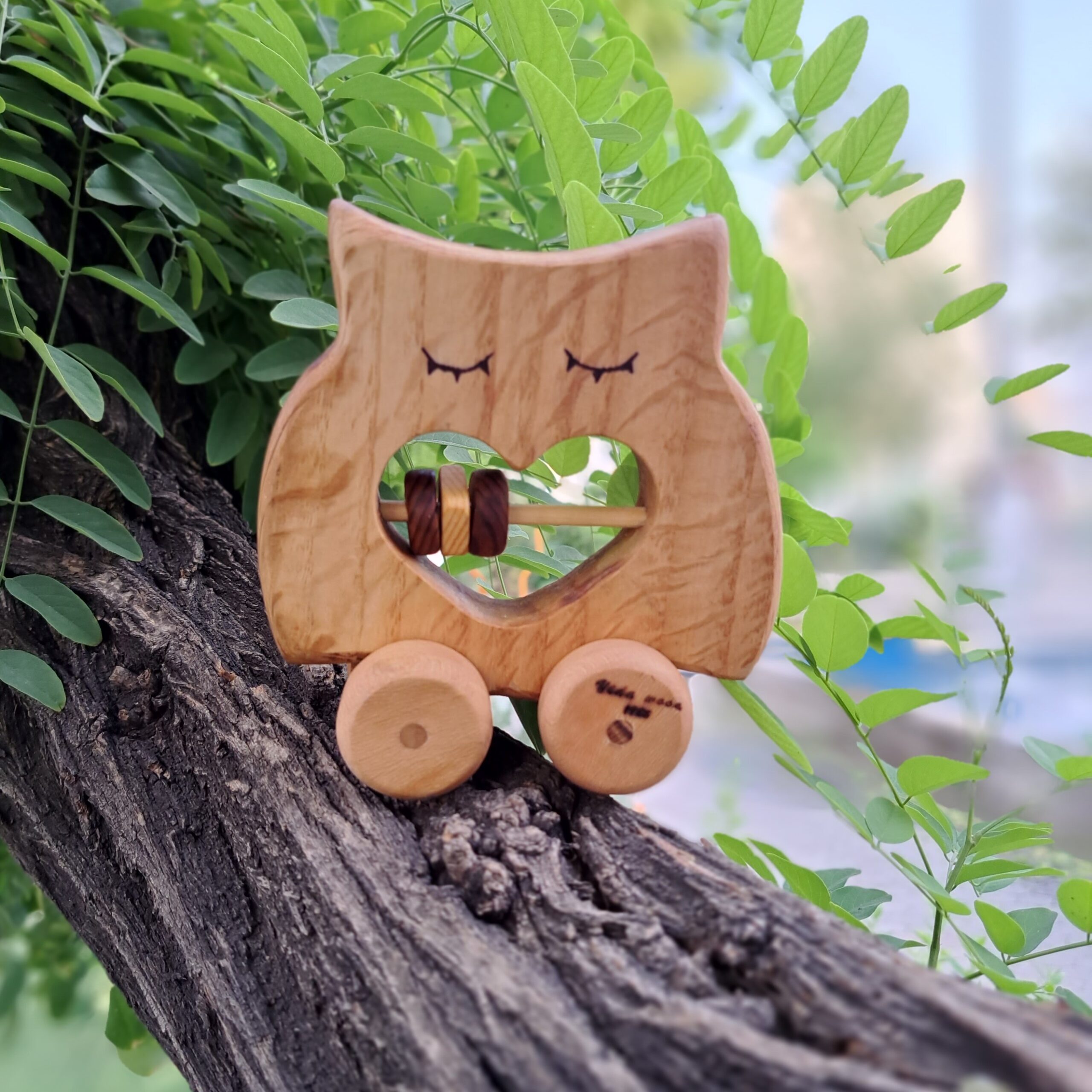 Price and Buy Eco-Friendly Wooden Owl Rattle – Perfect for Sensory Play_6902cf7997982.jpeg Price and Buy Eco-Friendly Wooden Owl Rattle – Perfect for Sensory Play - Image 4