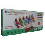 Price and Buy Educational Montessori Wooden Toy, 5-Column Shape Base with Fishing & Bee - Image 7