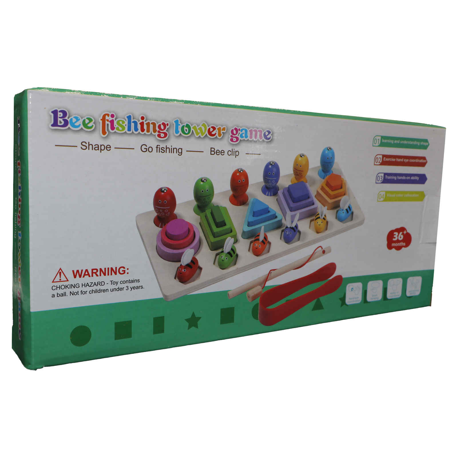 Price and Buy Educational Montessori Wooden Toy, 5-Column Shape Base with Fishing & Bee_6903a654ab3b1.jpeg Price and Buy Educational Montessori Wooden Toy, 5-Column Shape Base with Fishing & Bee - Image 7