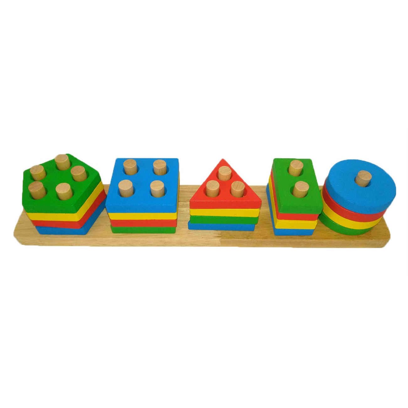 Price and Buy Educational Wooden Toy – Montessori Colorful Shapes Suitable for Kids_6903a59db6582.jpeg Price and Buy Educational Wooden Toy – Montessori Colorful Shapes Suitable for Kids - Image 1