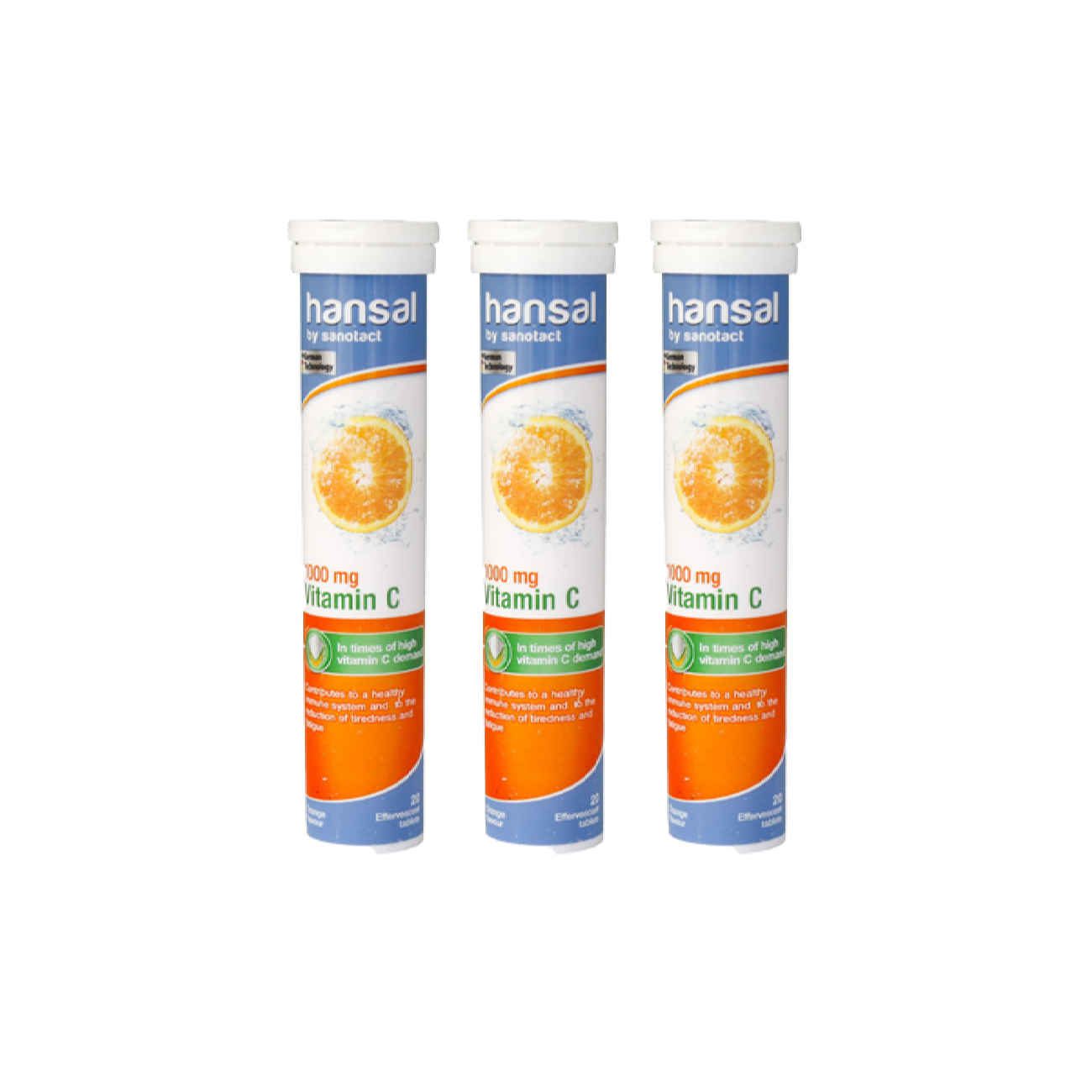 Price and Buy Effervescent Vitamin C Tablet with Orange Flavor – Pack of 3 & 60 Tablet (300 gr)