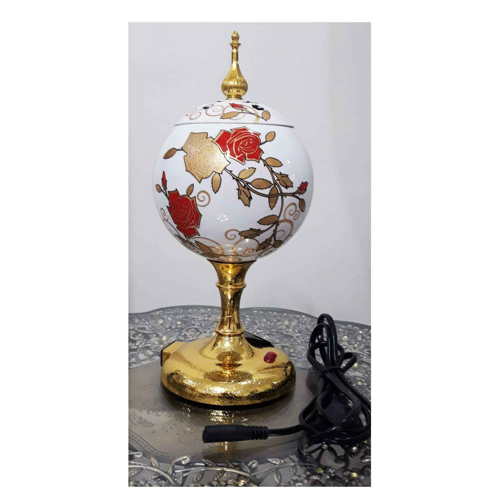 Price and Buy Electric Bakhoor and Esfand Burner – Flower Design - Image 3