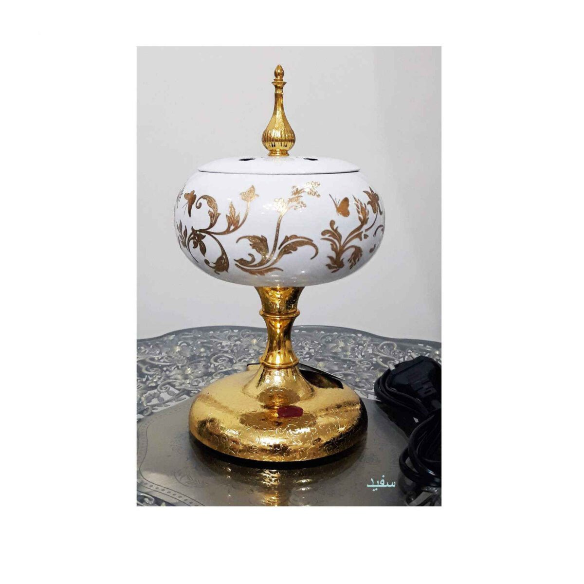 Price and Buy Electric Bakhoor and Esfand Burner – Golden - Image 3