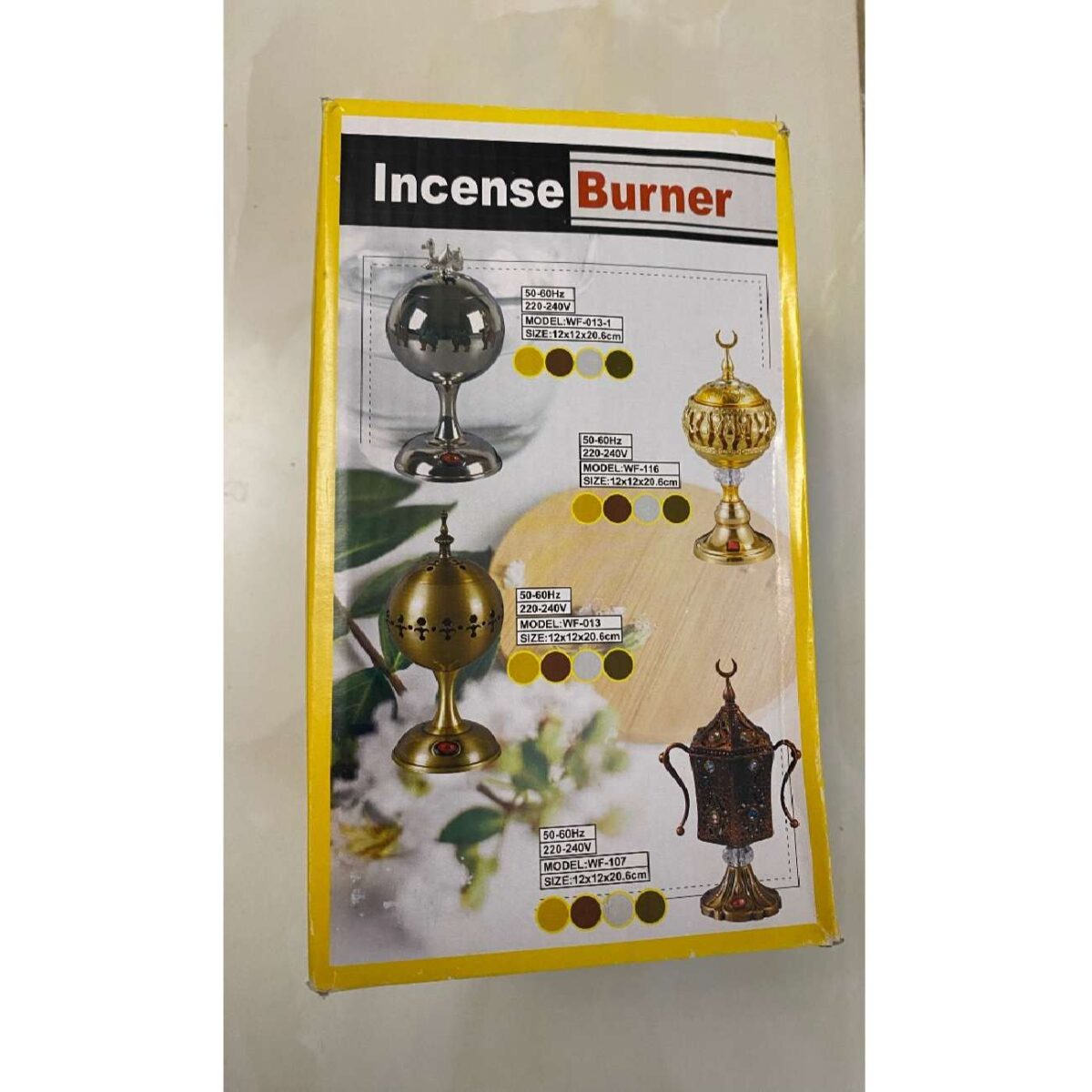 Price and Buy Electric Metal Bakhoor and Esfand Burner – Gold Finish - Image 3