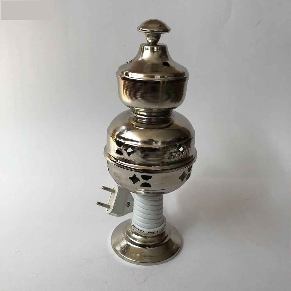 Price and Buy Electric Metal Bakhoor and Esfand Burner – Golden Finish - Image 3