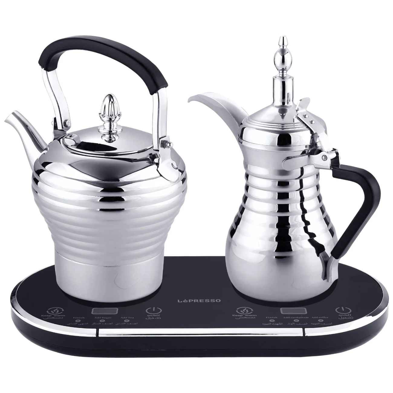 Price and Buy Electric Steel Coffee Percolator – Dual Electric Kettle Set for Arabic Coffee & Tea with Warming Station_690118903c478.jpeg Price and Buy Electric Steel Coffee Percolator – Dual Electric Kettle Set for Arabic Coffee & Tea with Warming Station - Image 1