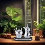 Price and Buy Electric Steel Coffee Percolator – Dual Electric Kettle Set for Arabic Coffee & Tea with Warming Station - Image 3