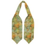 Price and Buy Elegant Ascot tie – Ideal for Event & Ceremony with Earth Map Pattern in Green