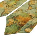 Price and Buy Elegant Ascot tie – Ideal for Event & Ceremony with Earth Map Pattern in Green - Image 5