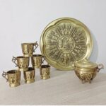 Price and Buy Elegant Brass Tea Set – Handcrafted for Tea Lovers & Suitable for Daily Use - Image 3