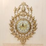 Price and Buy Elegant Brass Wall Clock with Large 28cm Dial and Gem Accents for a Touch of Vintage Charm