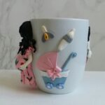 Price and Buy Elegant Ceramic Coffee Mug with Pregnant Woman Themed Artwork - Image 4