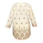 Price and Buy Elegant Cream Manto with Stunning Rhombus Design - Image 3